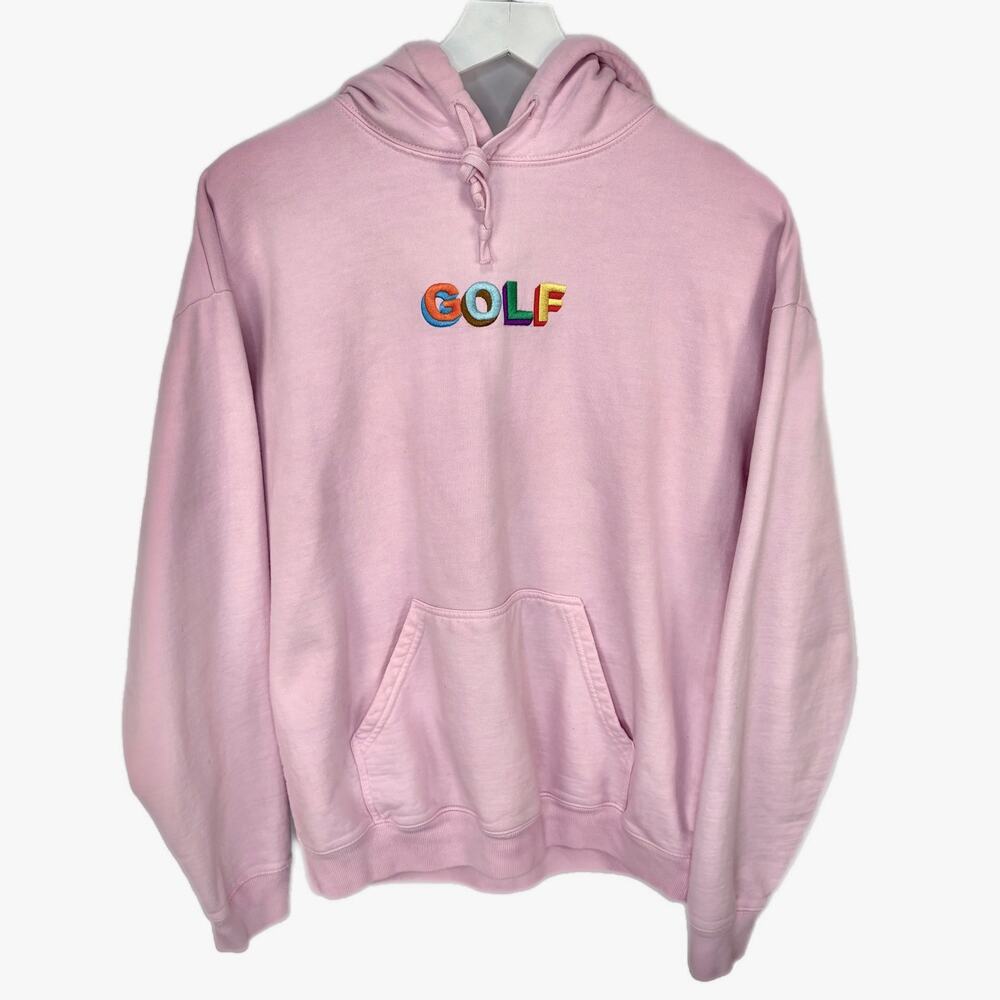 GOLF Wang Multi 3D Logo Pink Hoodie  - Men's Size M